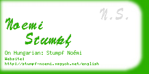 noemi stumpf business card